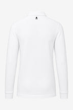 Polo de golf homme coton blanc à l’arrière, logo au col.