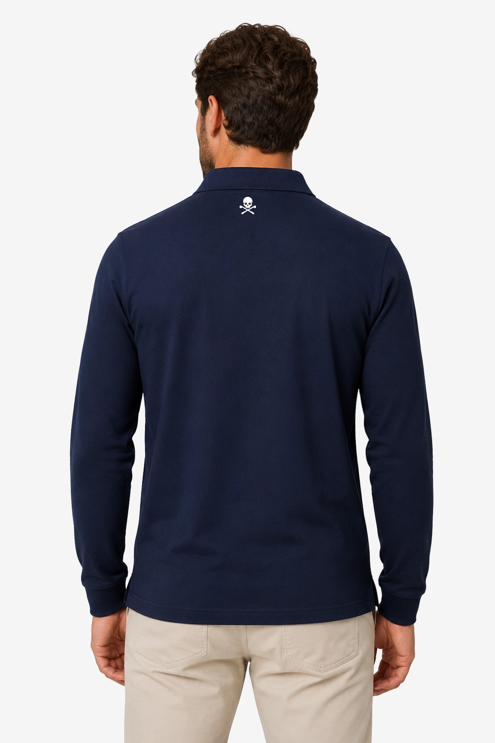 Men's long-sleeved golf polo shirt Heart