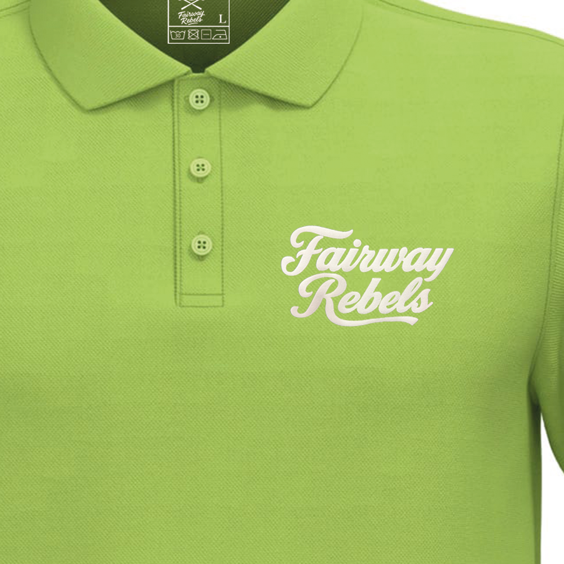 Polo homme Lime Fairway Rebels Lifestyle J44