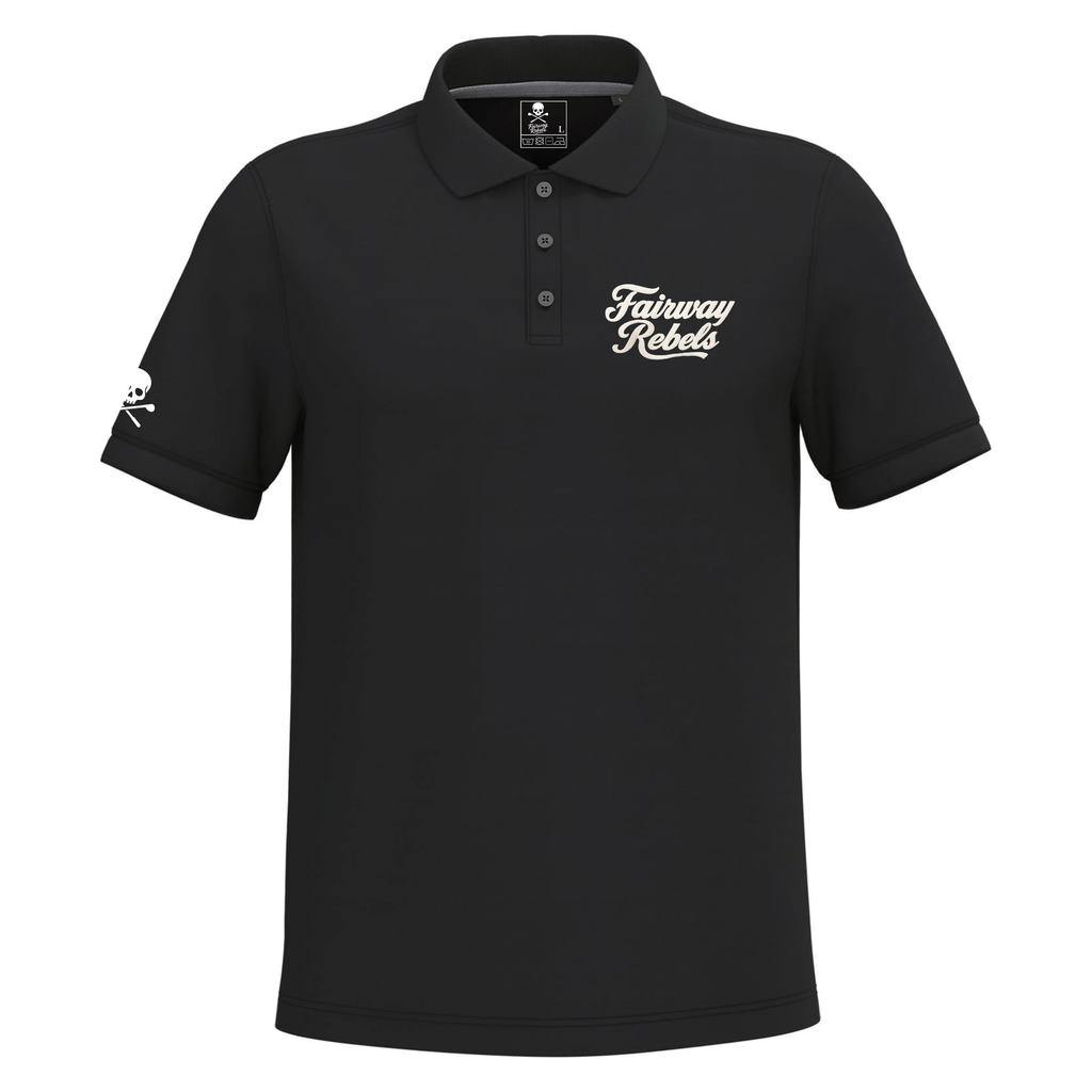 Polo homme Noir Fairway Rebels Lifestyle J44