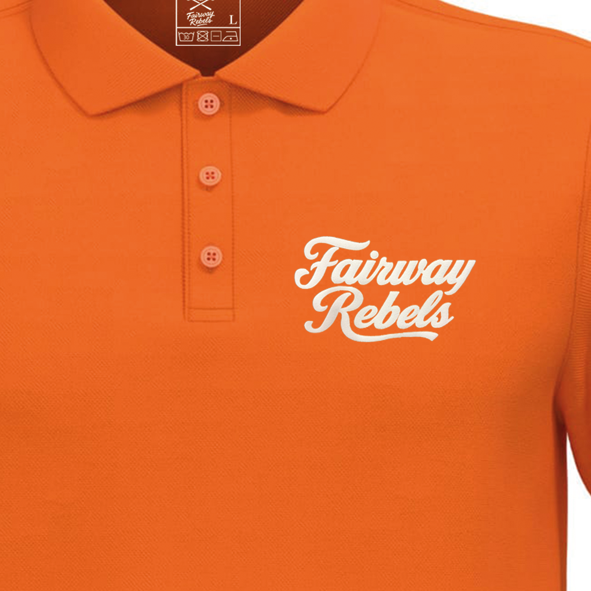 Polo homme Orange Fairway Rebels Lifestyle J44
