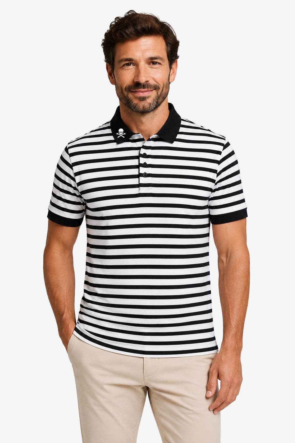 Polo Golf Homme Strip Jersey