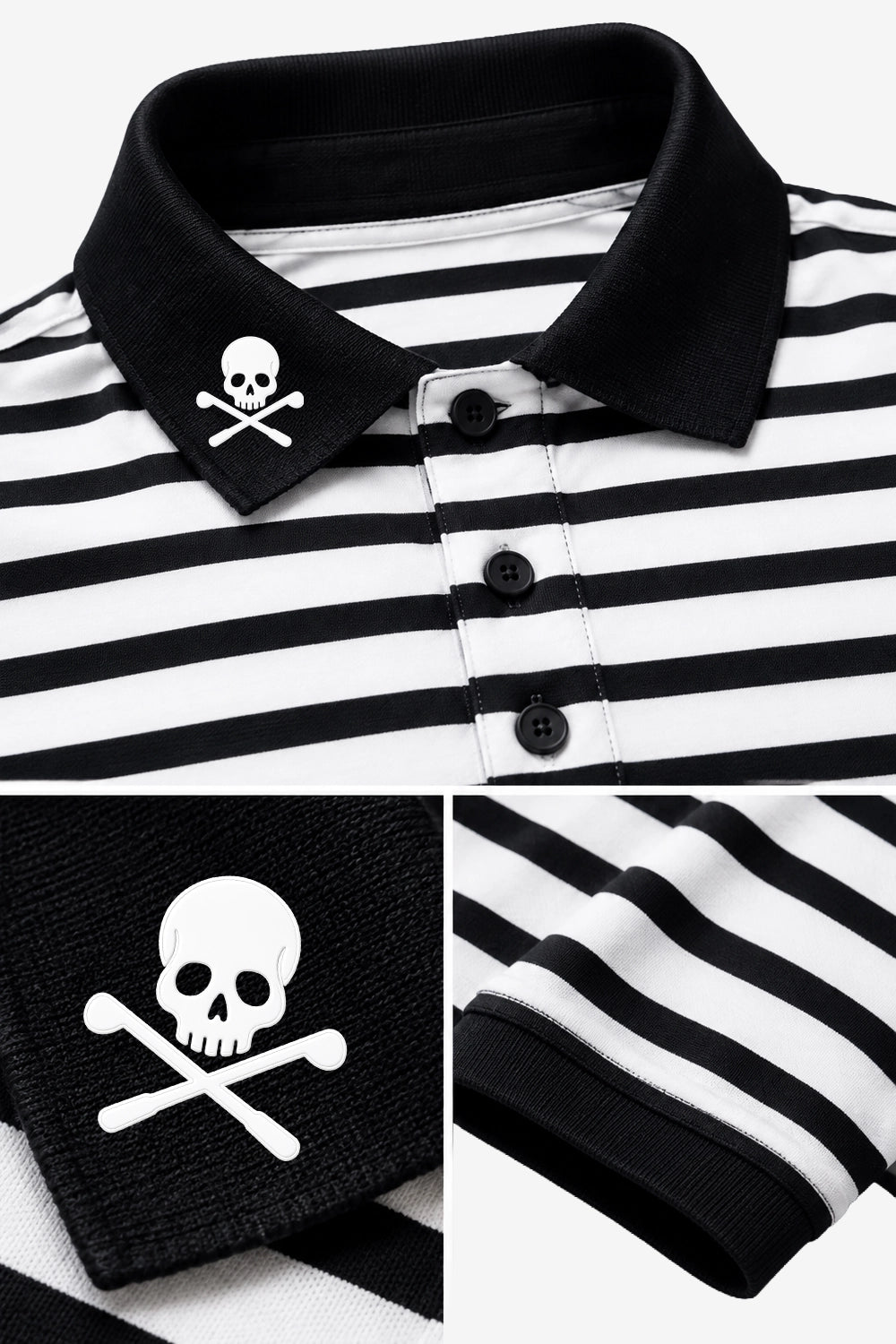 Polo Golf Homme Strip Jersey