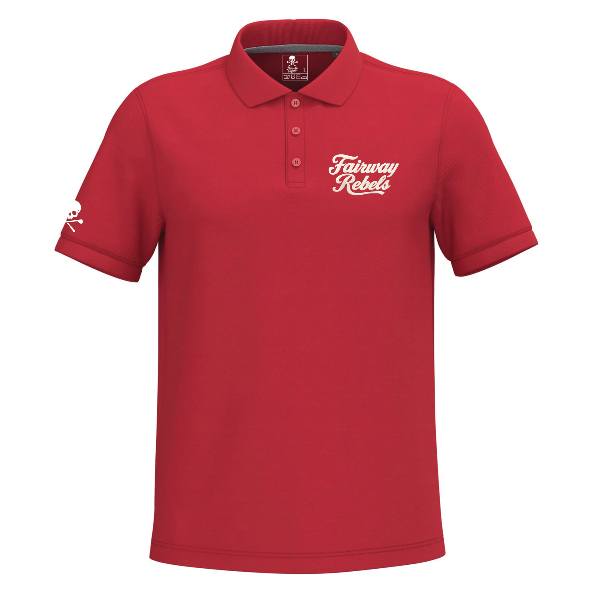 Polo homme Rouge Fairway Rebels Lifestyle J44