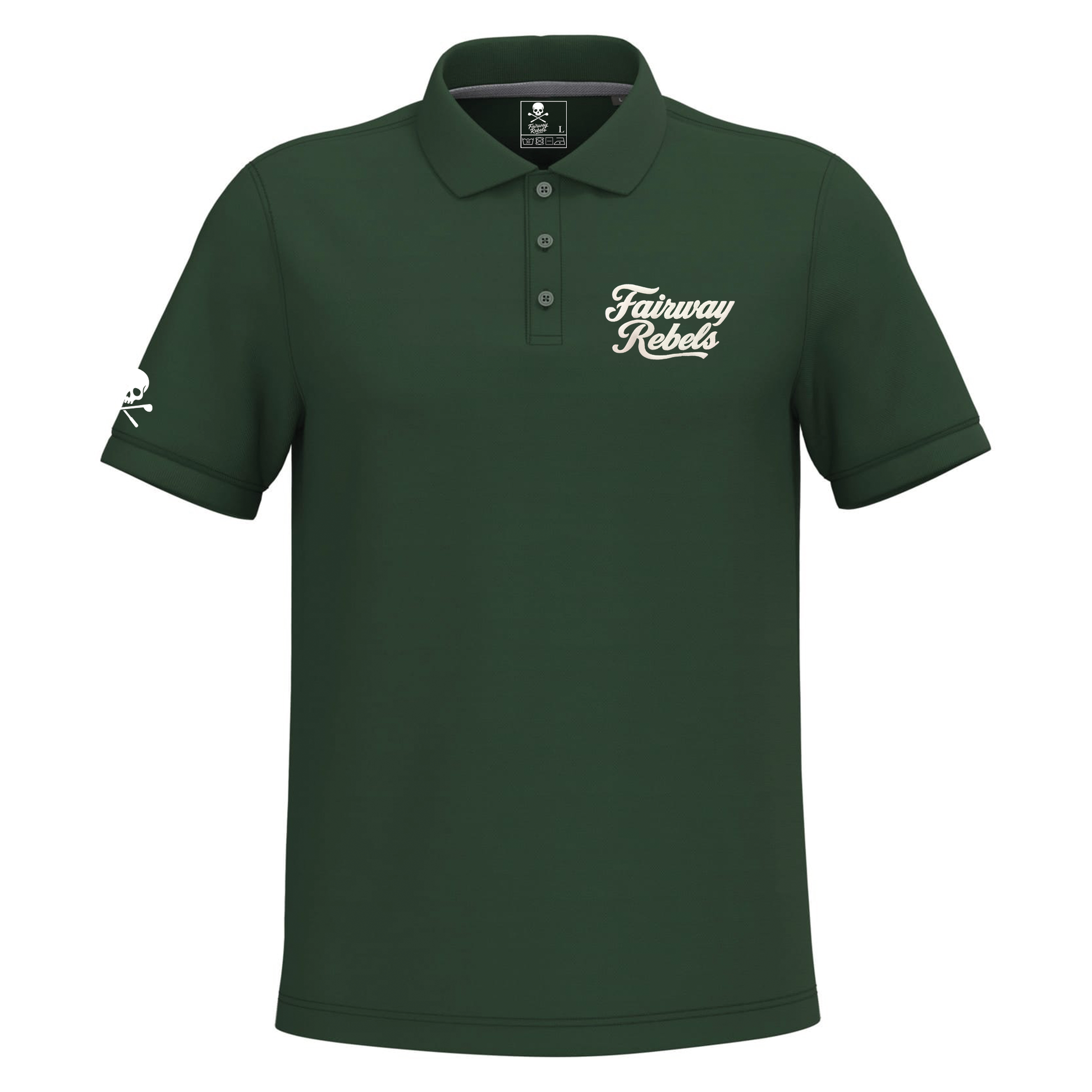 Polo homme Vert Fairway Rebels Lifestyle J44