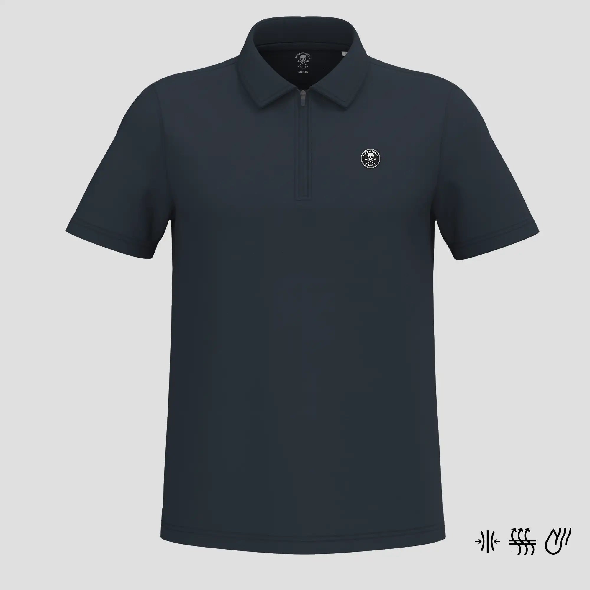 Polo Golf homme Technique 1/4 zip - Fairway Rebels-  54.00 EUR