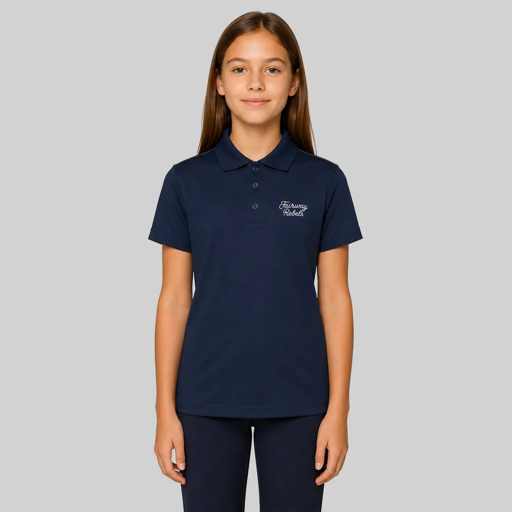 Technisches Golf-Poloshirt für Mädchen