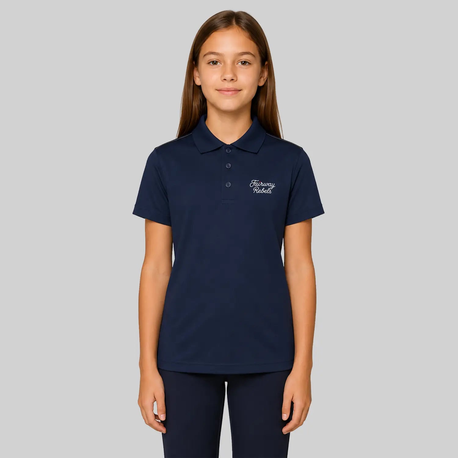 Technisches Golf-Poloshirt für Mädchen
