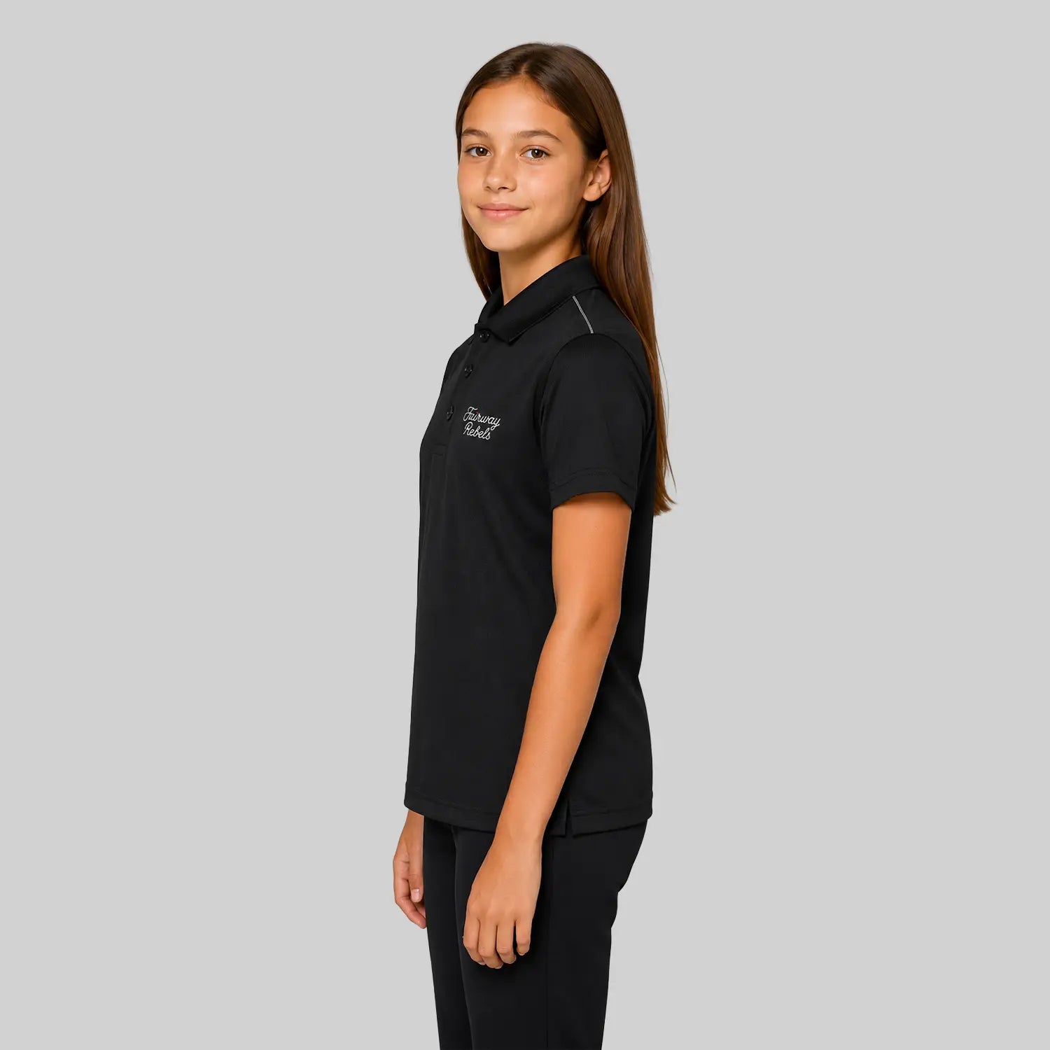 Technisches Golf-Poloshirt für Mädchen