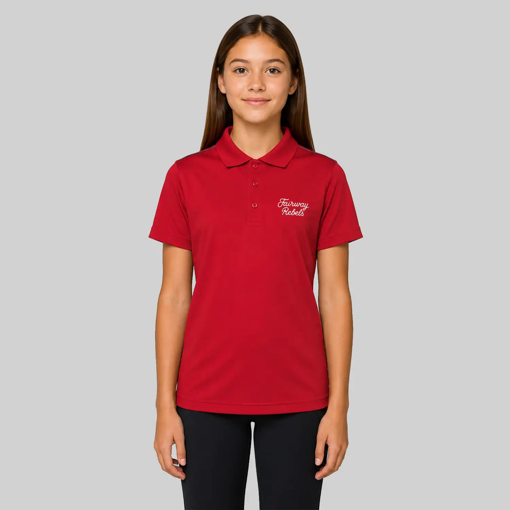 Technisches Golf-Poloshirt für Mädchen