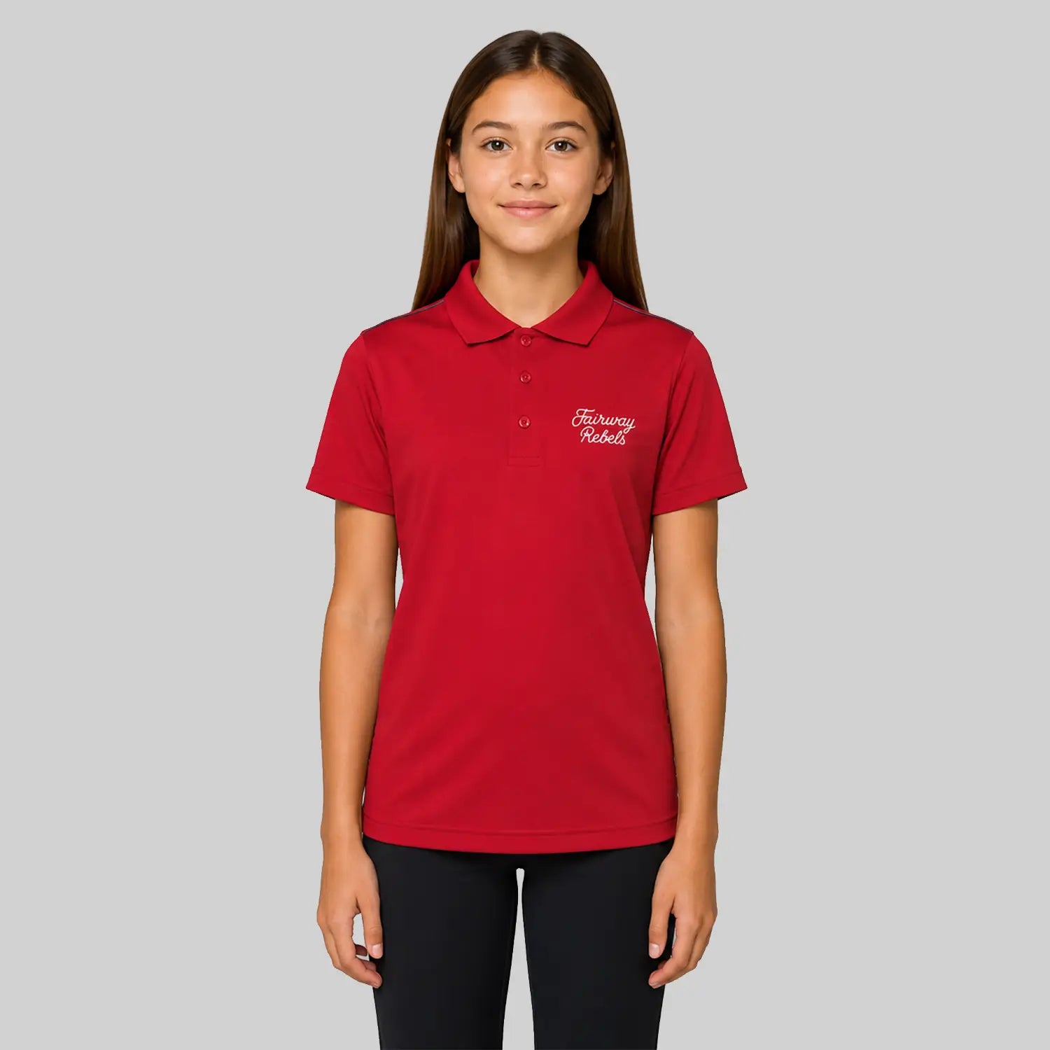 Technisches Golf-Poloshirt für Mädchen