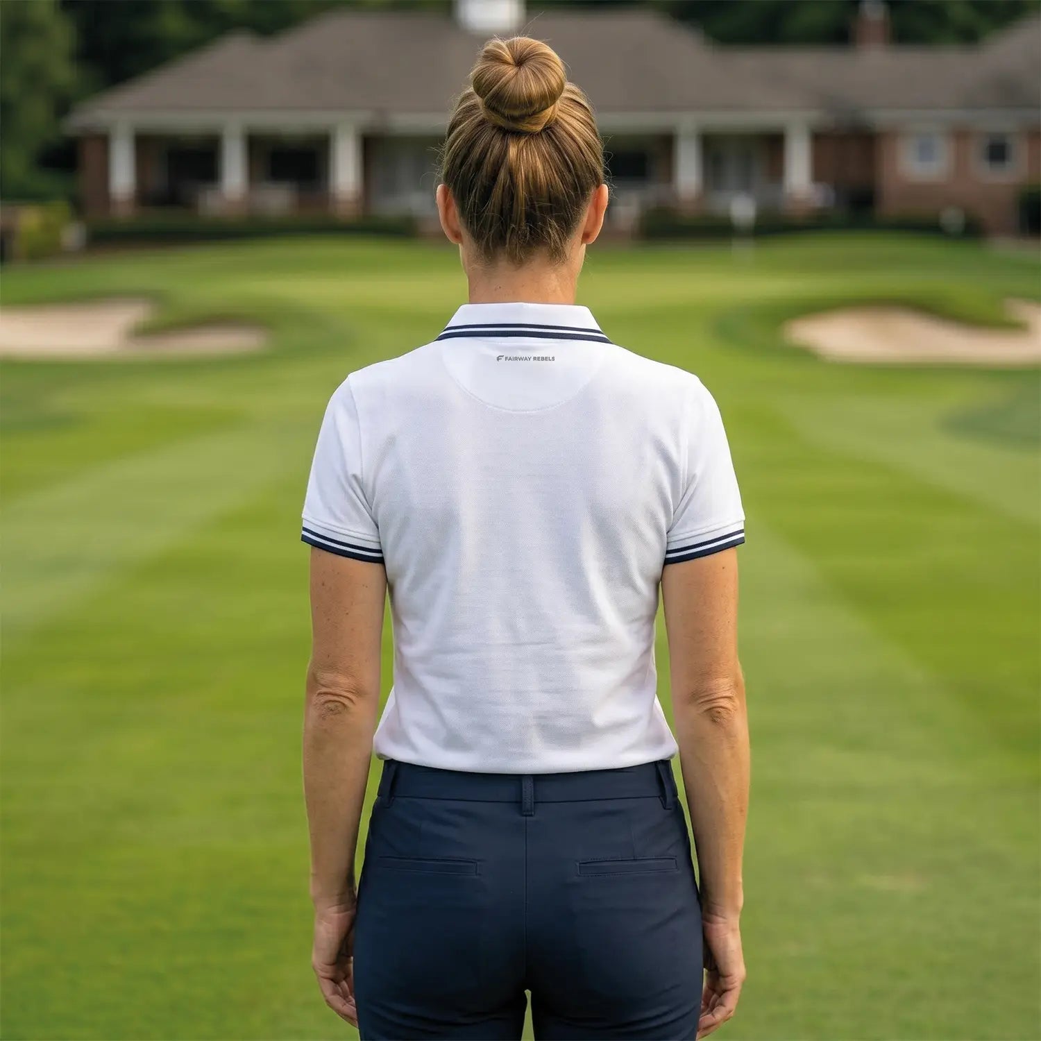 Polo golf Femme Contrasté 100% Coton - Fairway Rebels