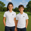 Technisches Golf-Polo für Kinder, Weiß