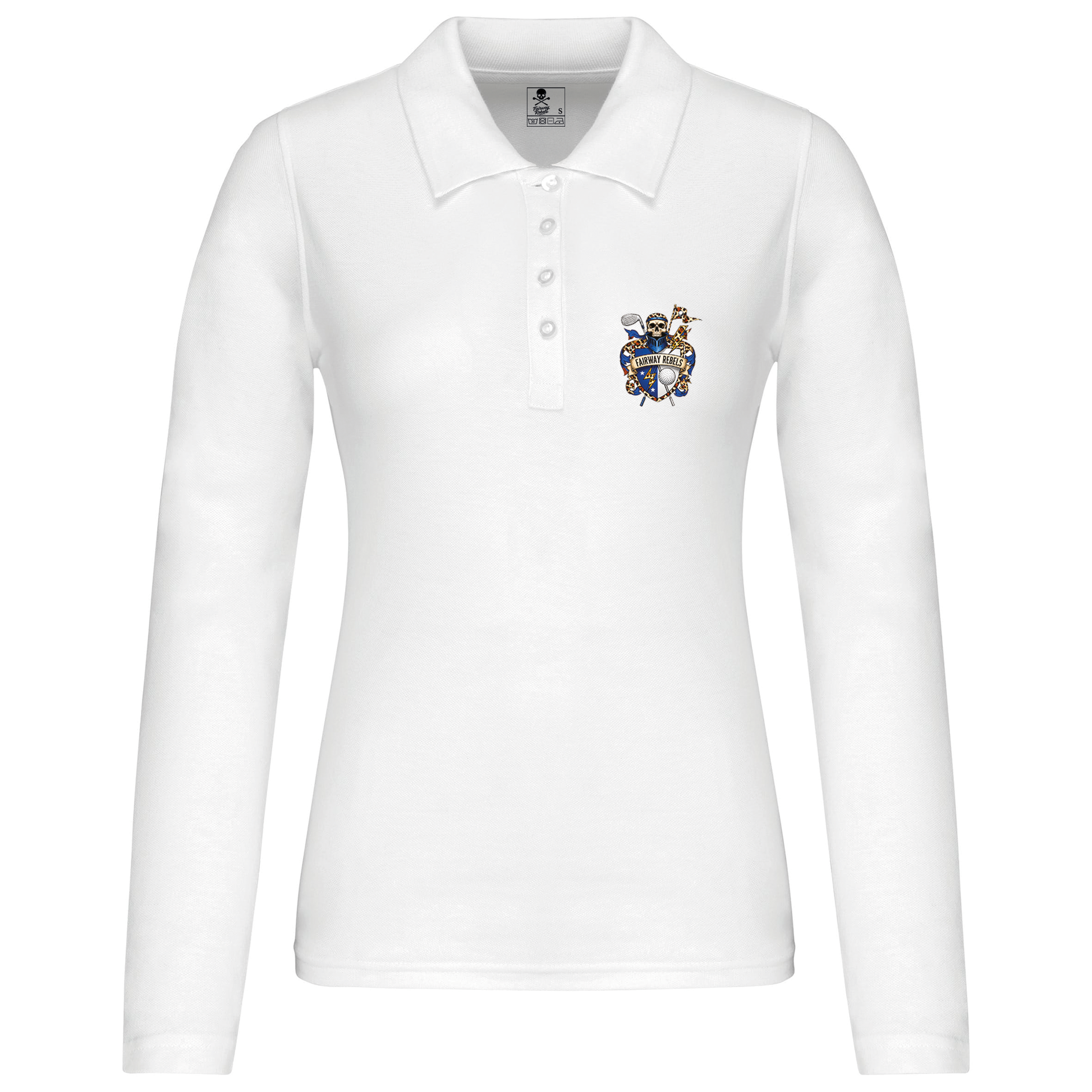 Polo de golf femme Blason manches longues