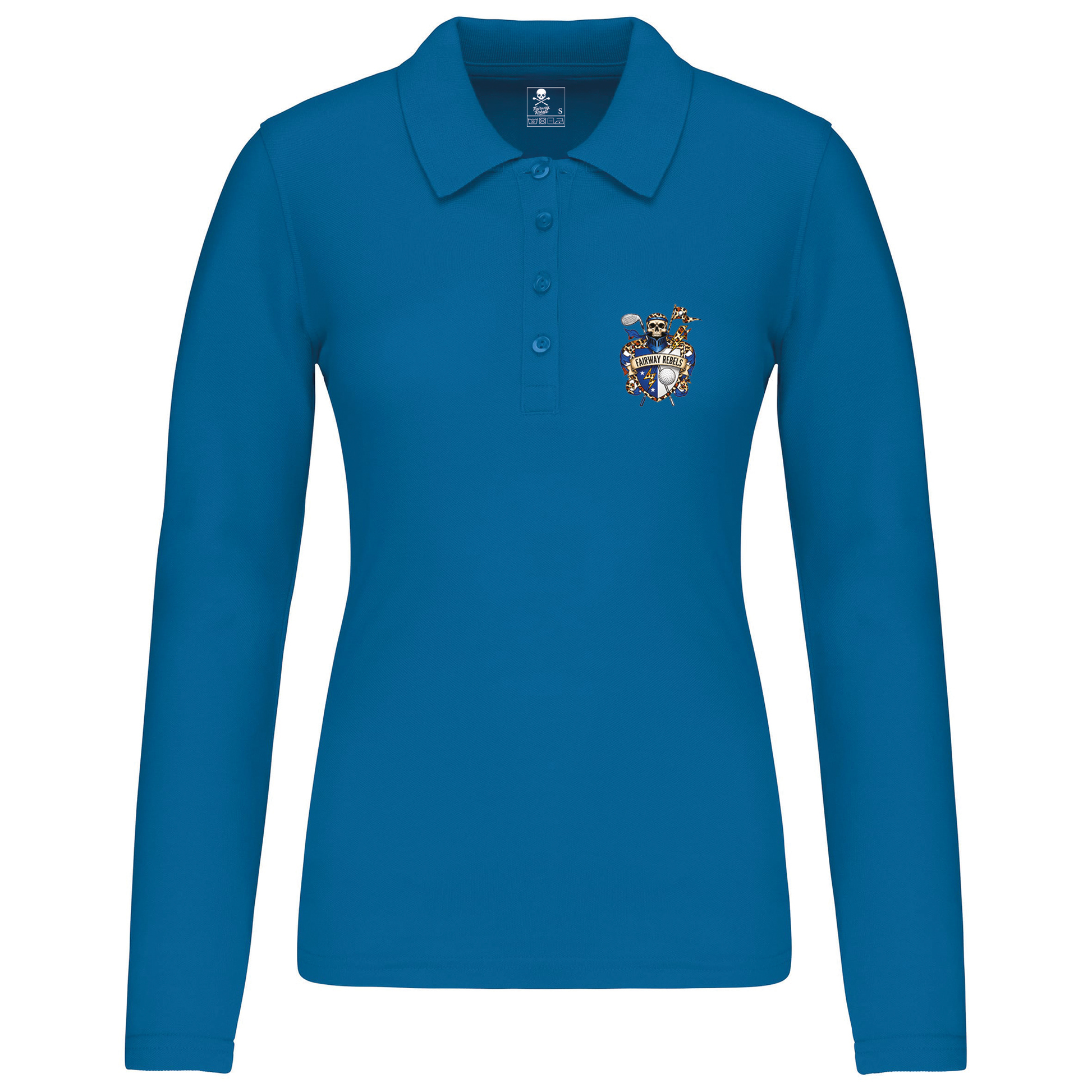 Polo de golf femme Blason manches longues