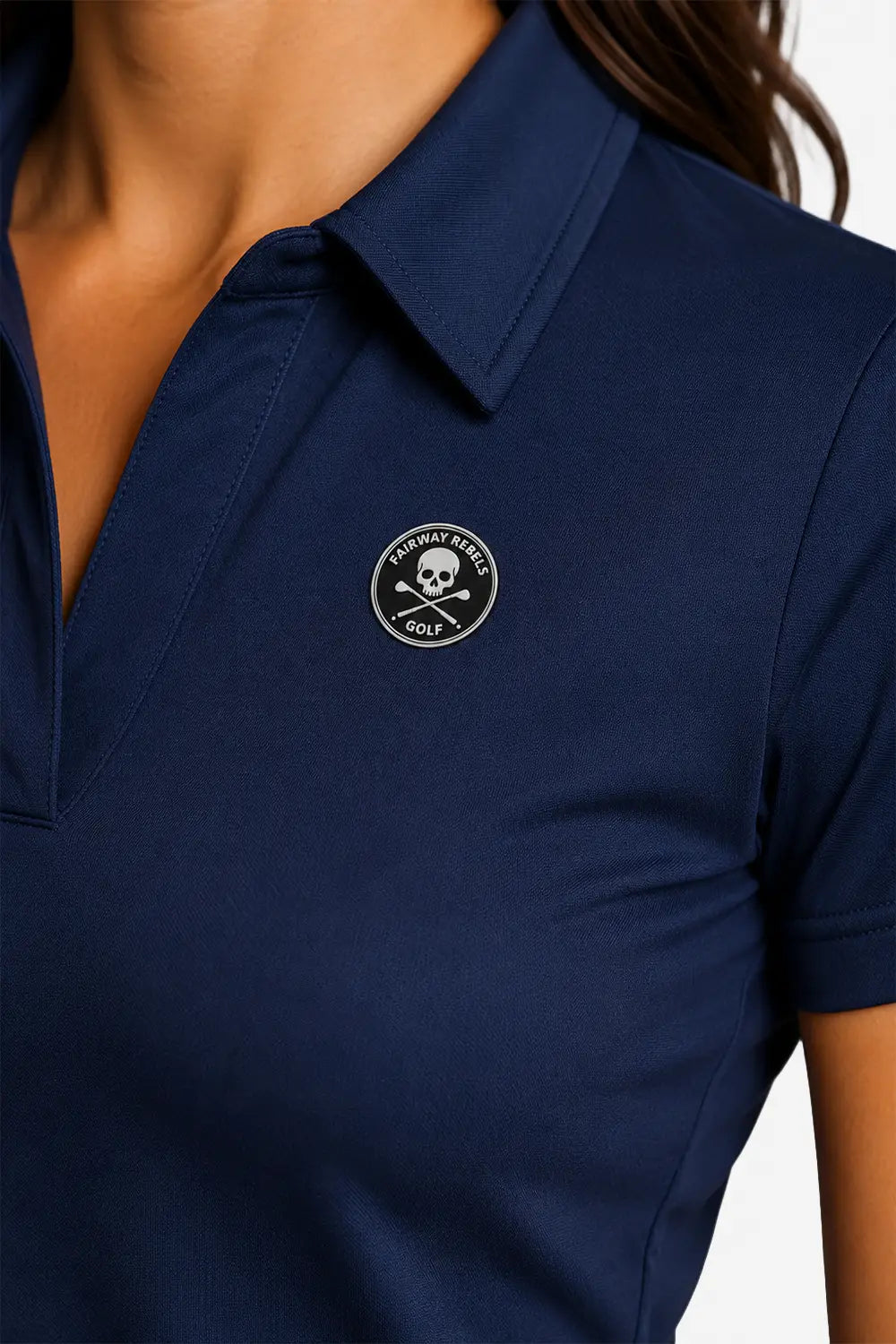 Polo Golf Femme Col V