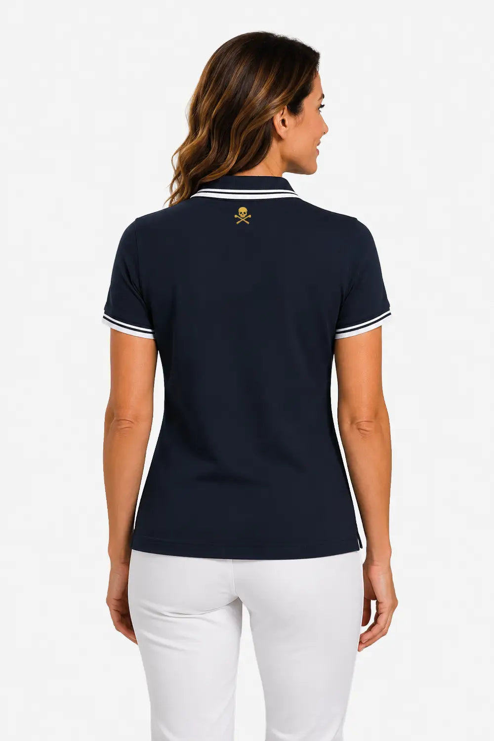 Herren Golf-Poloshirt Kontrast 100% Baumwolle