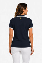 Herren Golf-Poloshirt Kontrast 100% Baumwolle