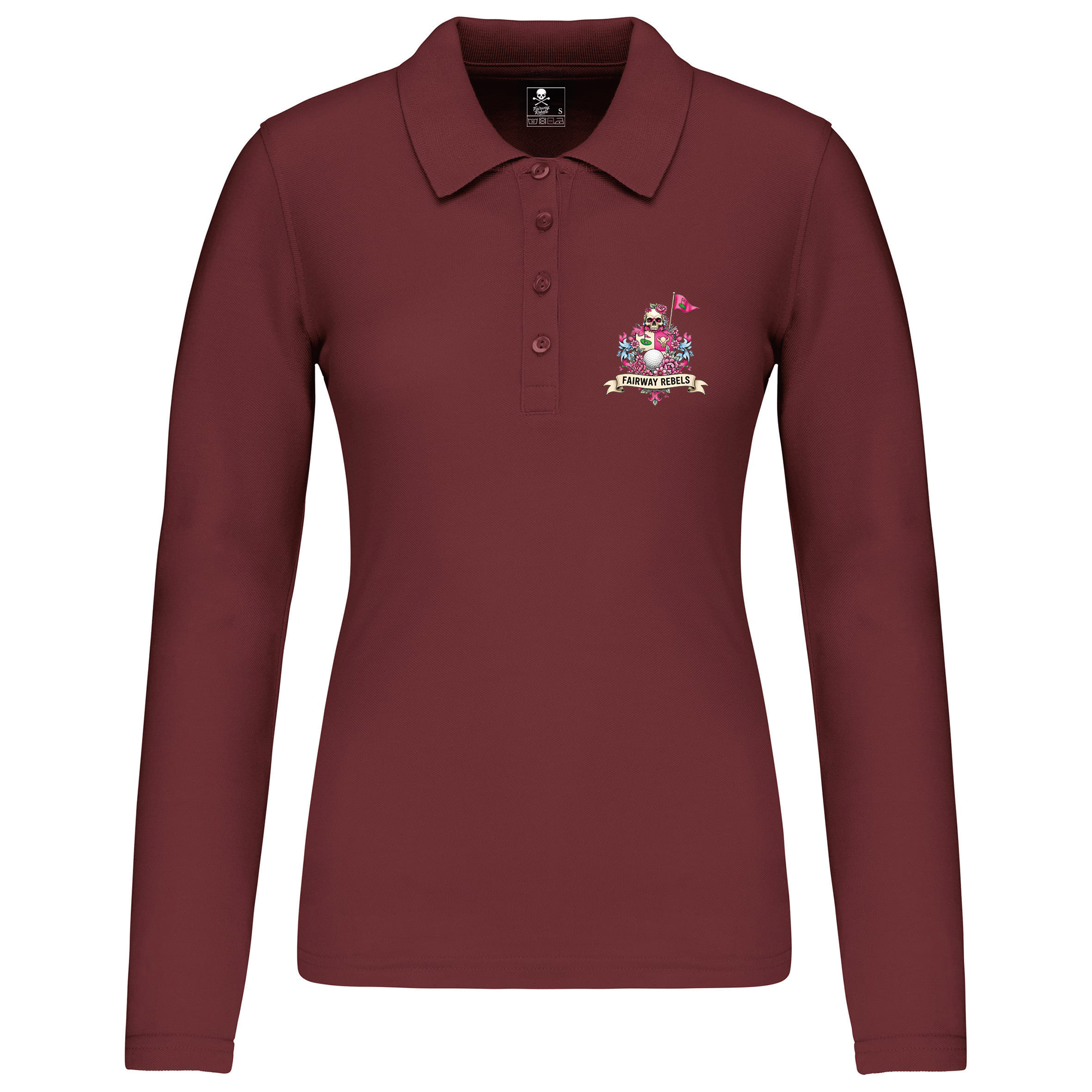 Polo de golf femme Queen manches longues - Fairway Rebels golf -Polo femme Longues Manches -42.00 EUR Polo femme Longues Manches