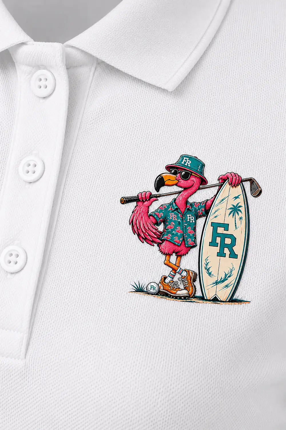 Polo Golf Femme Flamingo Rebel