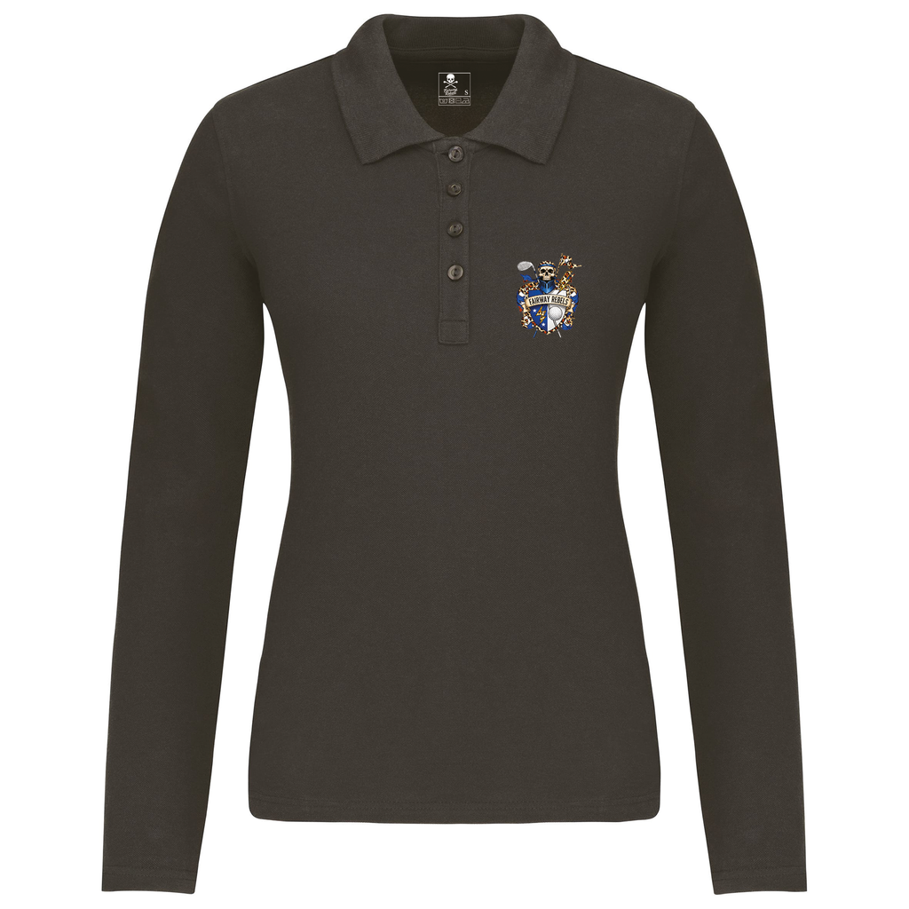 Polo de golf femme Blason manches longues