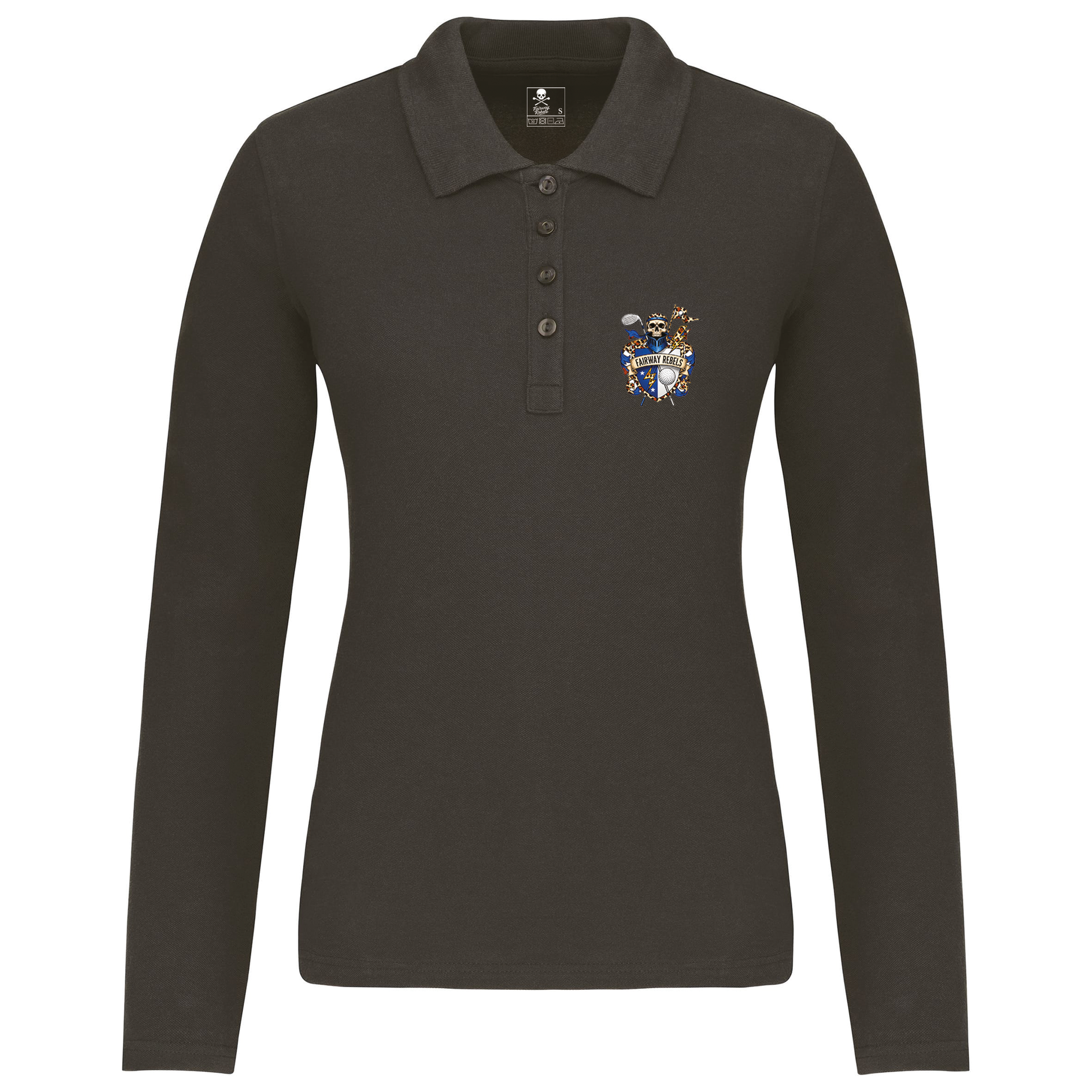 Polo de golf femme Blason manches longues