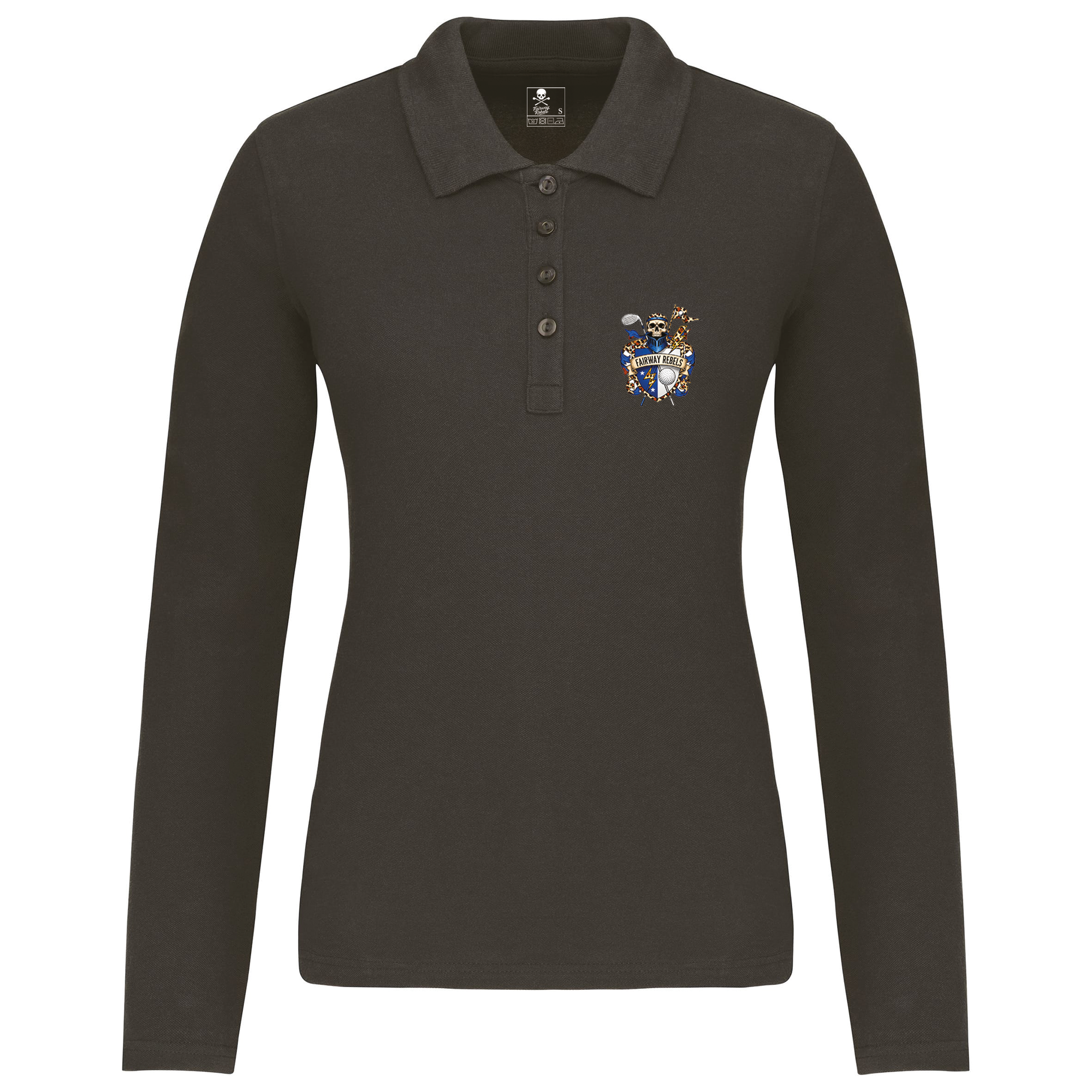 Polo de golf femme Blason manches longues - Fairway Rebels golf -Polo femme Longues Manches -42.00 EUR Polo femme Longues Manches