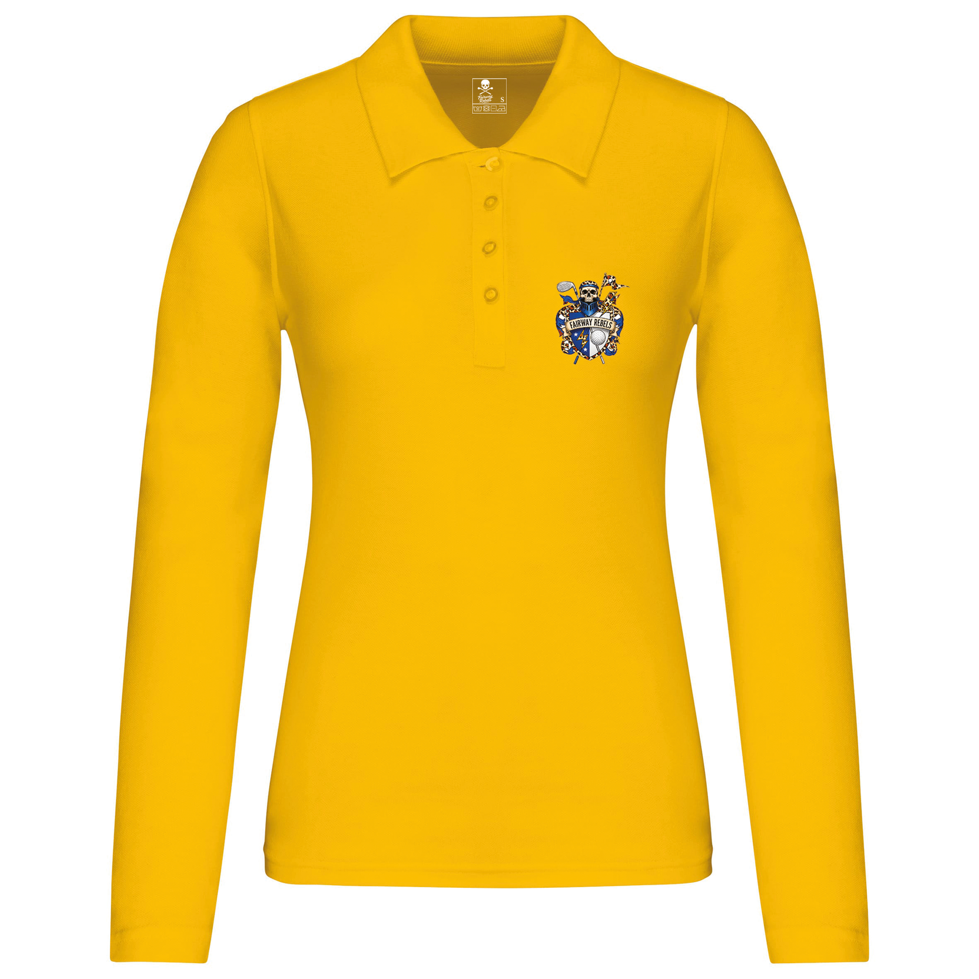 Polo de golf femme Blason manches longues