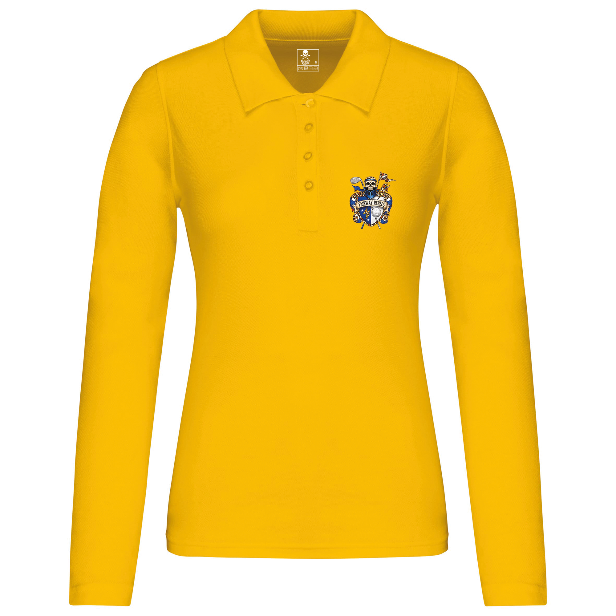 Polo de golf femme Blason manches longues - Fairway Rebels golf -Polo femme Longues Manches -42.00 EUR Polo femme Longues Manches