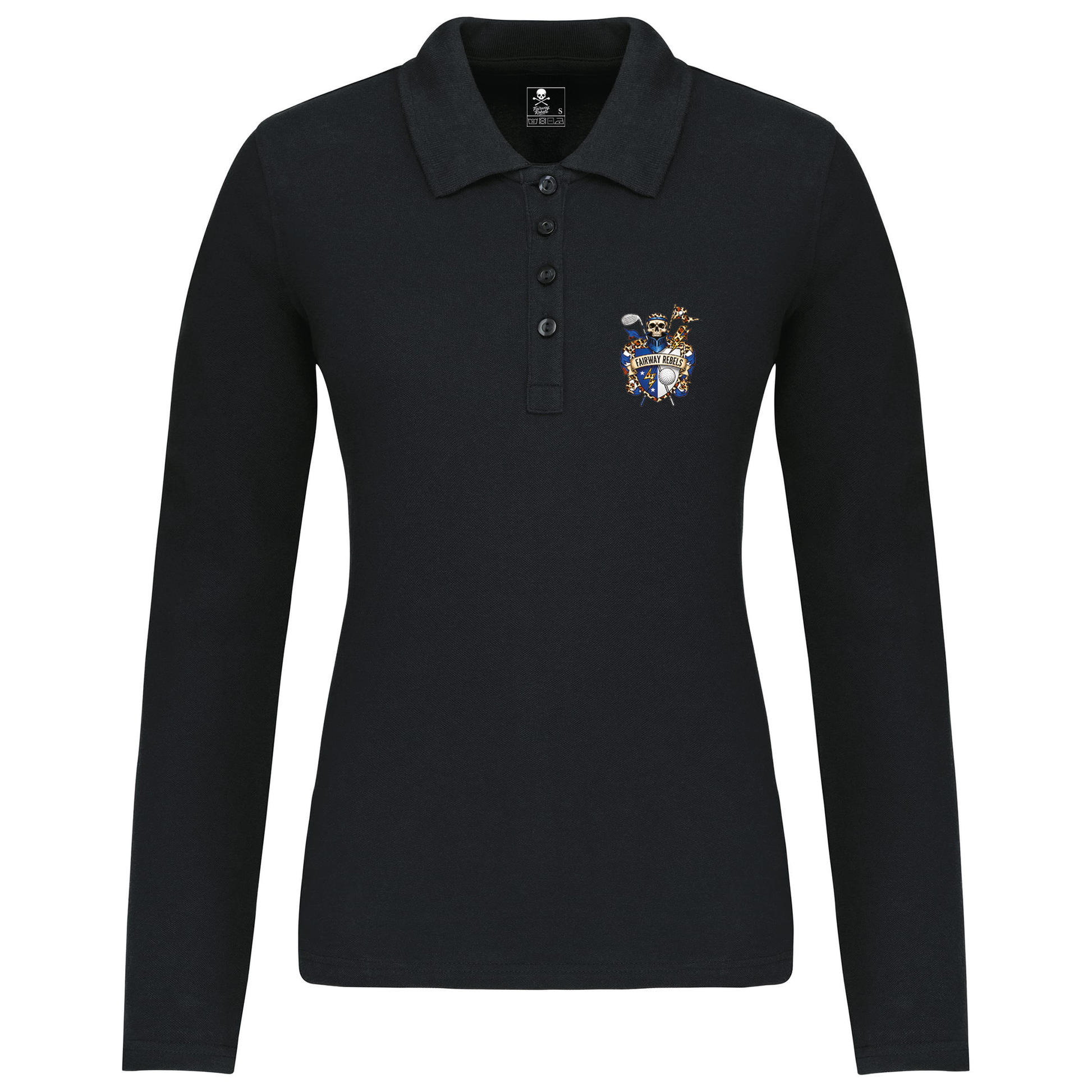 Polo de golf femme Blason manches longues