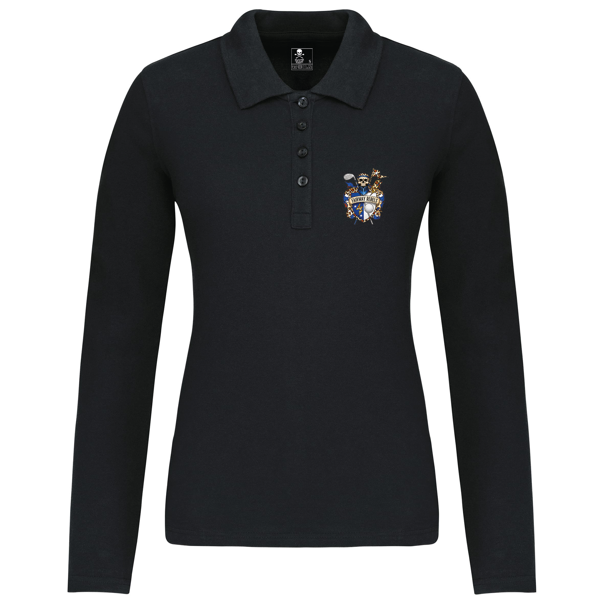 Polo de golf femme Blason manches longues - Fairway Rebels golf -Polo femme Longues Manches -42.00 EUR Polo femme Longues Manches