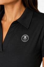 Polo Golf Femme Col V