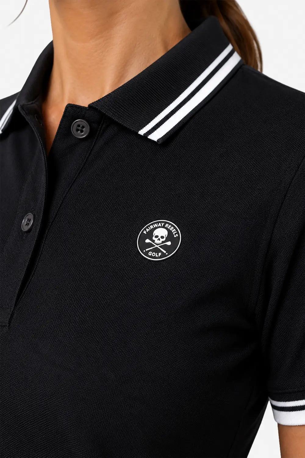 Herren Golf-Poloshirt Kontrast 100% Baumwolle