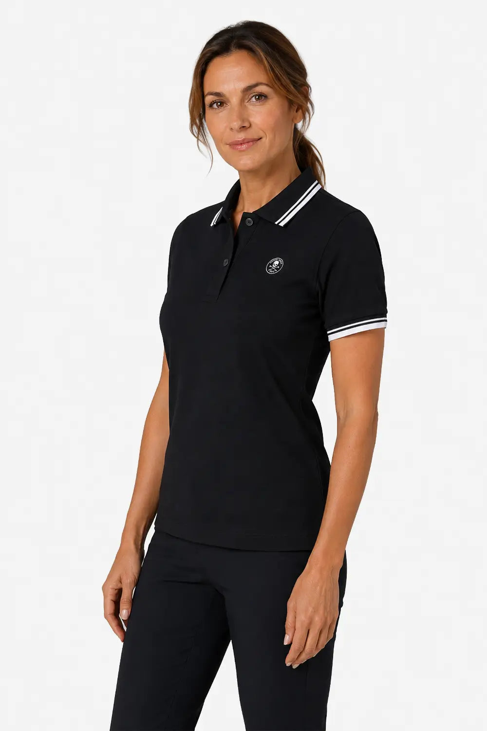 Herren Golf-Poloshirt Kontrast 100% Baumwolle