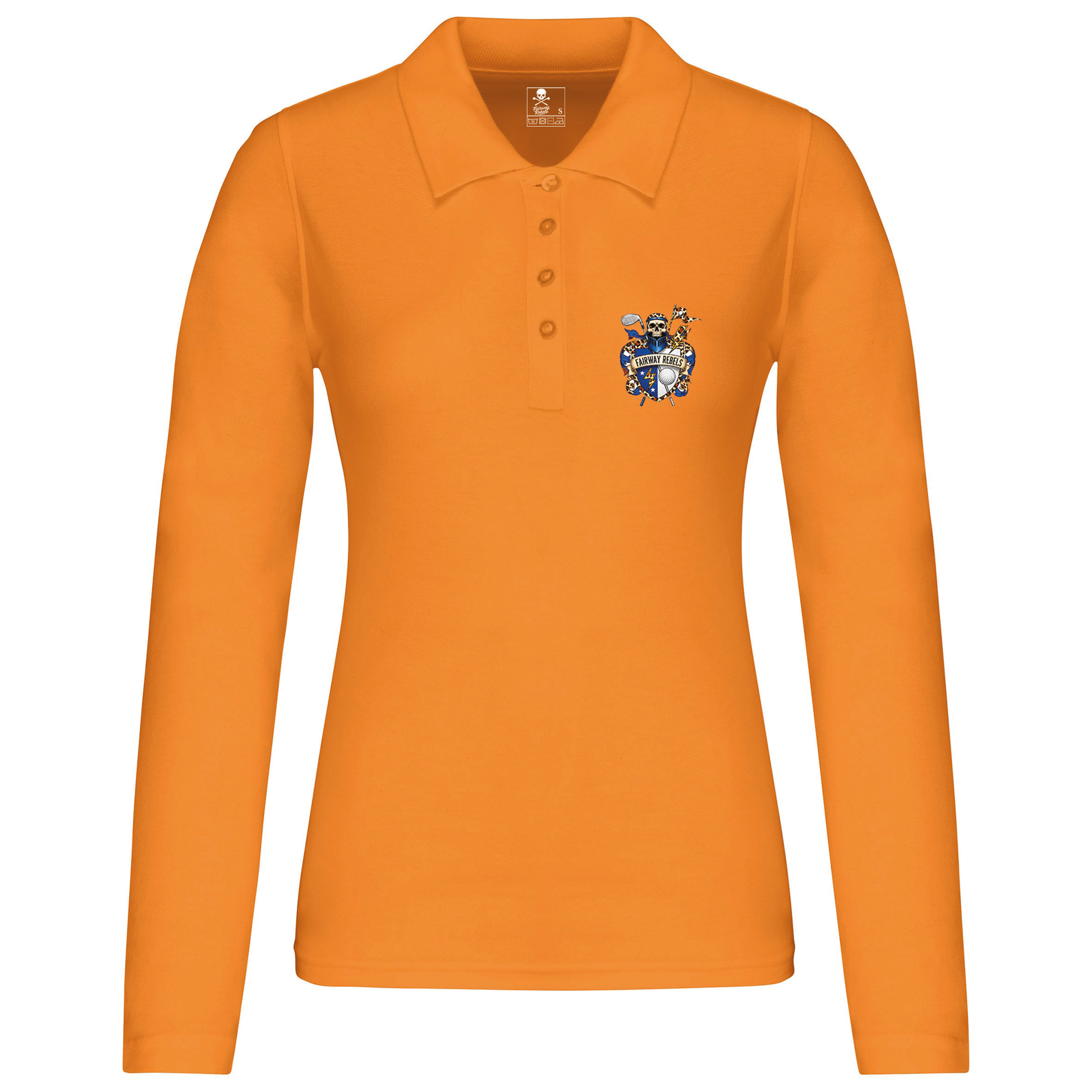Polo de golf femme Blason manches longues