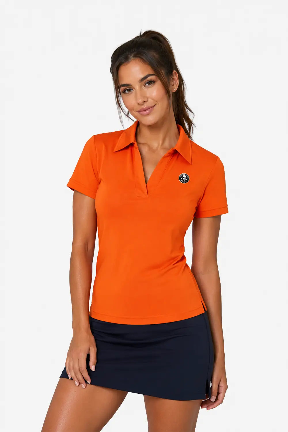 Polo Golf Femme Col V