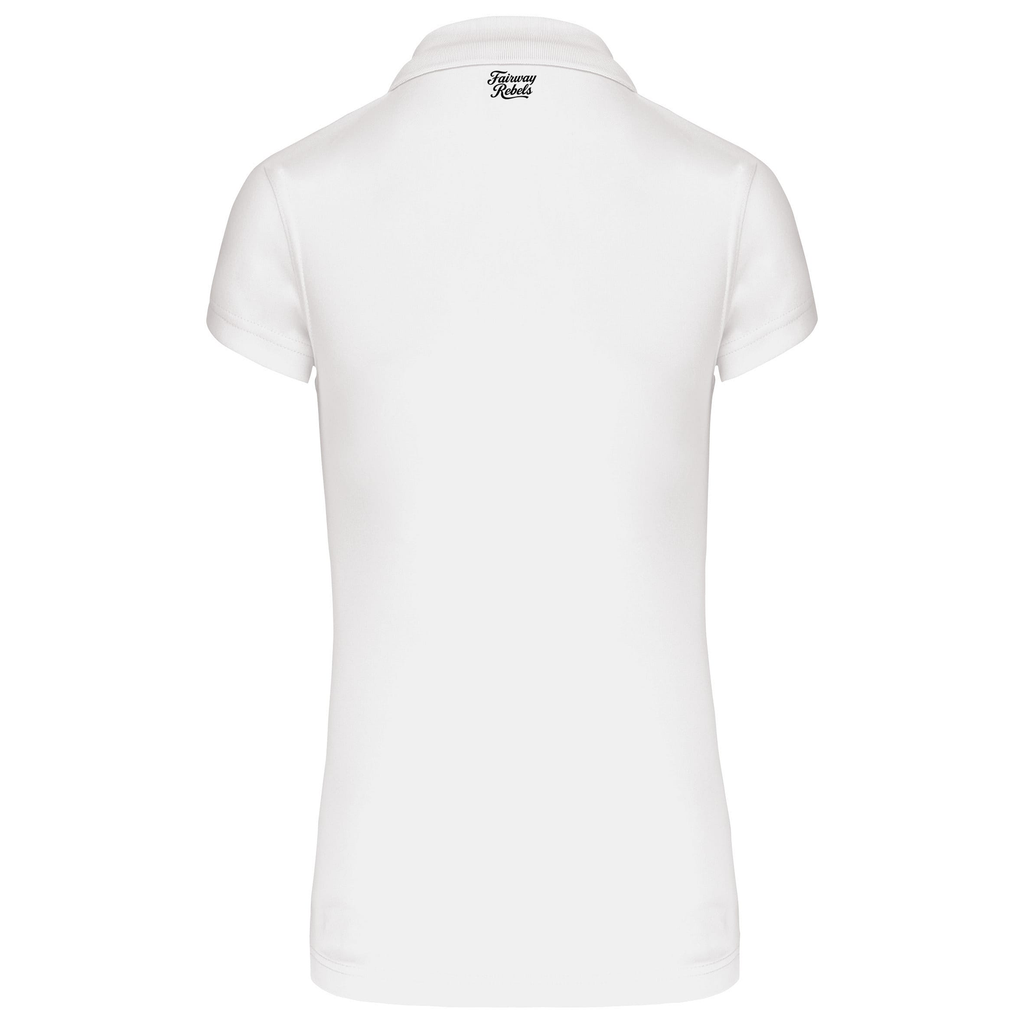 Polo de golf Femme Technique Two Blanc - Fairway Rebels golf -polo golf technique femme -49.00 EUR