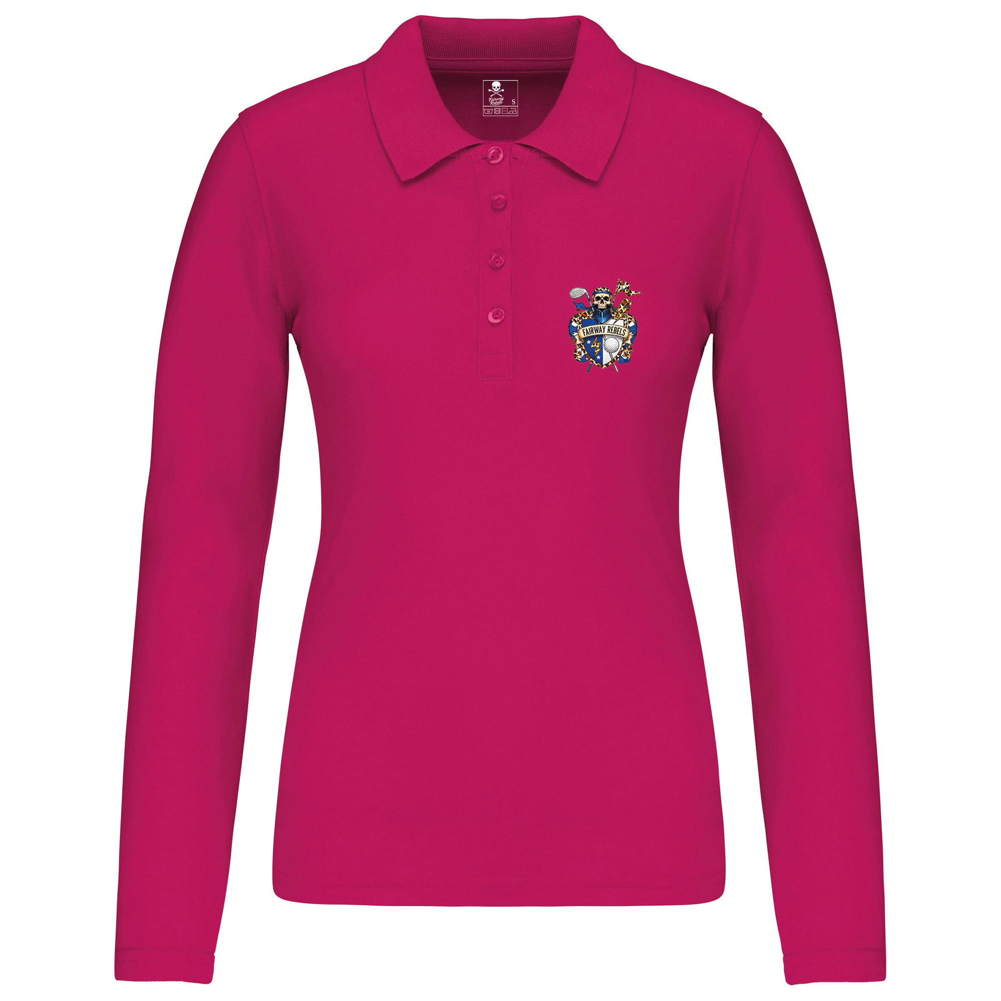 Polo de golf femme Blason manches longues - Fairway Rebels golf -Polo femme Longues Manches -42.00 EUR Polo femme Longues Manches