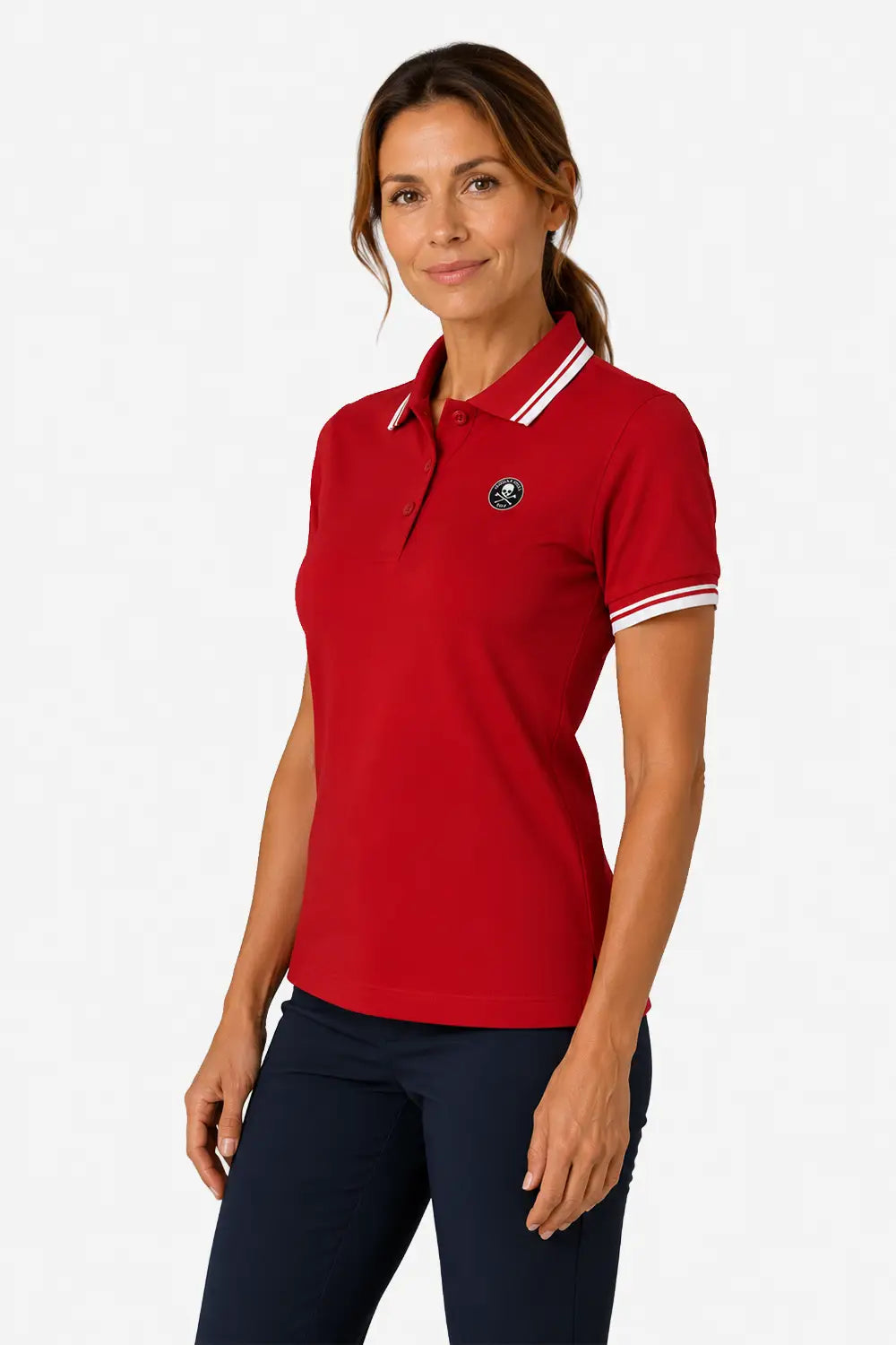 Herren Golf-Poloshirt Kontrast 100% Baumwolle