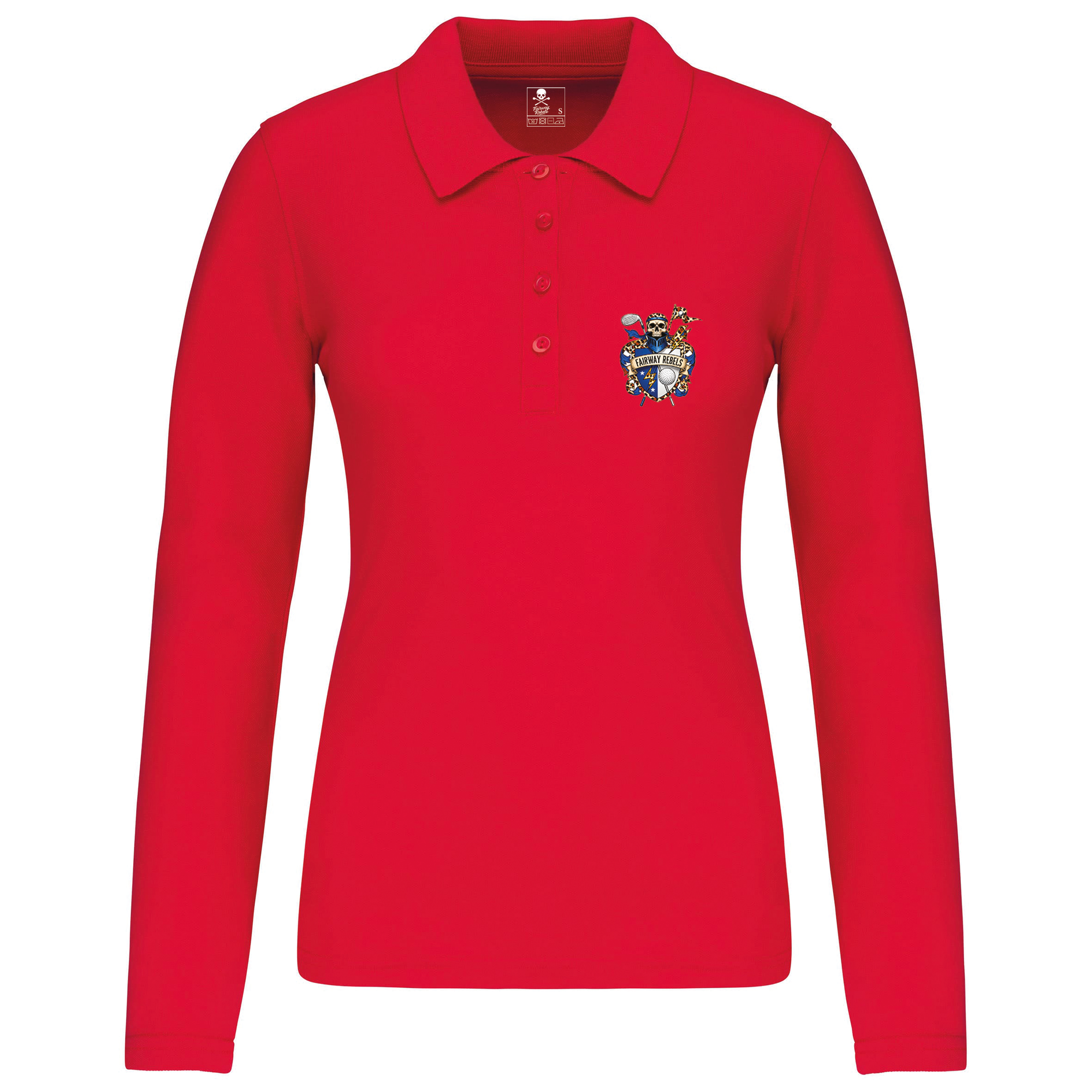 Polo de golf femme Blason manches longues - Fairway Rebels golf -Polo femme Longues Manches -42.00 EUR Polo femme Longues Manches