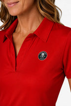 Polo Golf Femme Col V