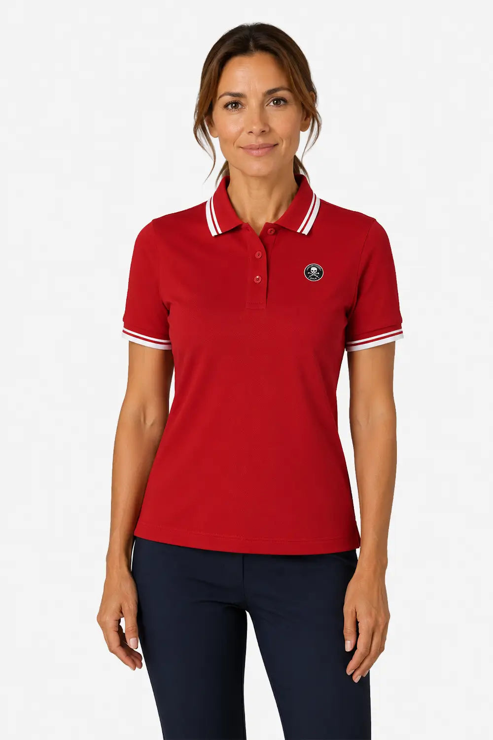 Herren Golf-Poloshirt Kontrast 100% Baumwolle