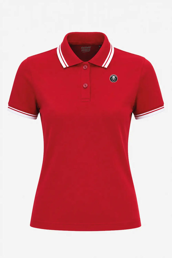 Polo Golf Femme Coton Contrasté