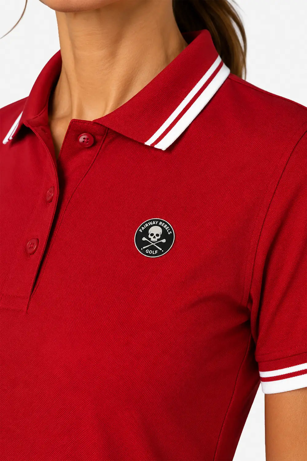 Herren Golf-Poloshirt Kontrast 100% Baumwolle