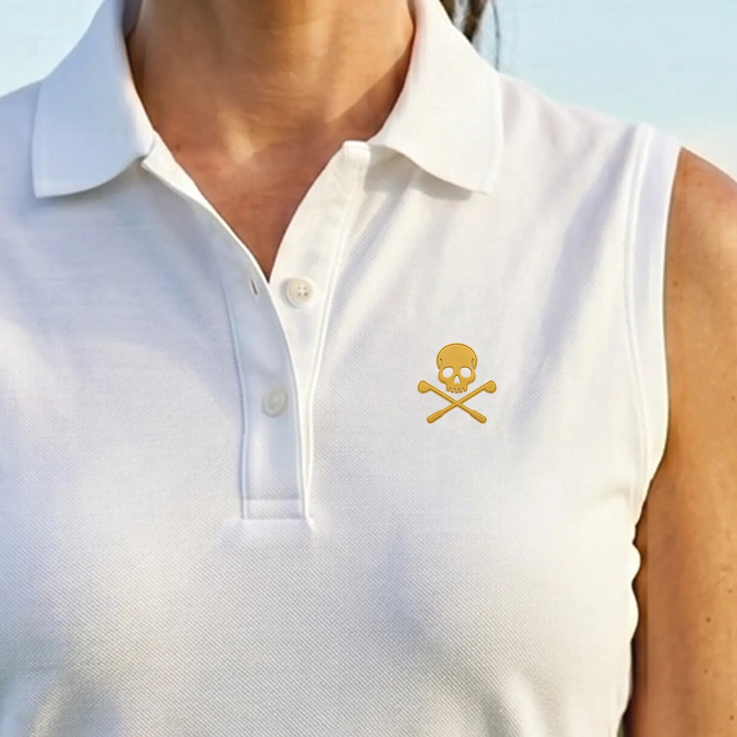 Ärmelloses Golf-Poloshirt