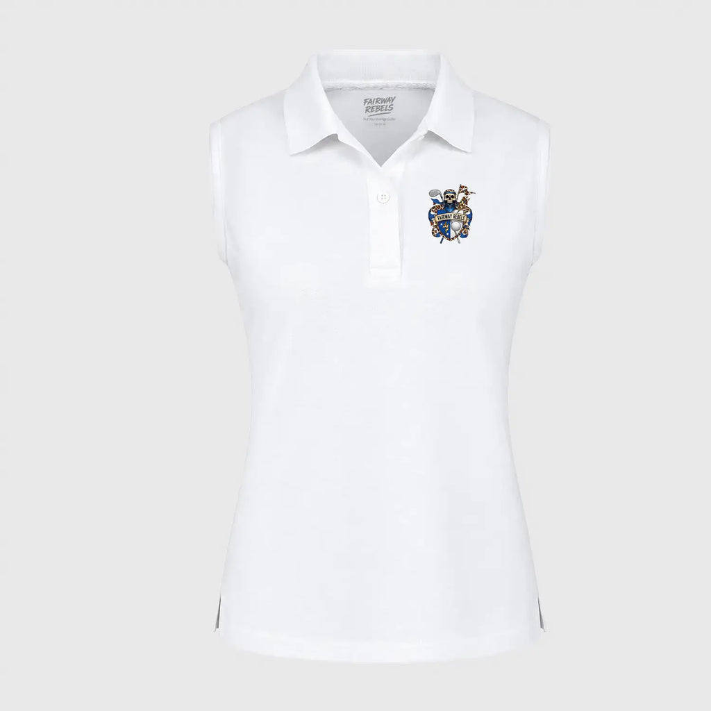 Polo Golf sans manches Blason