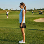 Polo golf sans manches coton