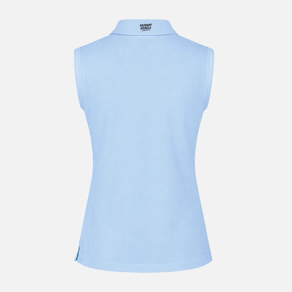 Polo golf sans manches coton