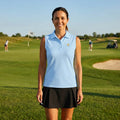 Polo golf sans manches coton