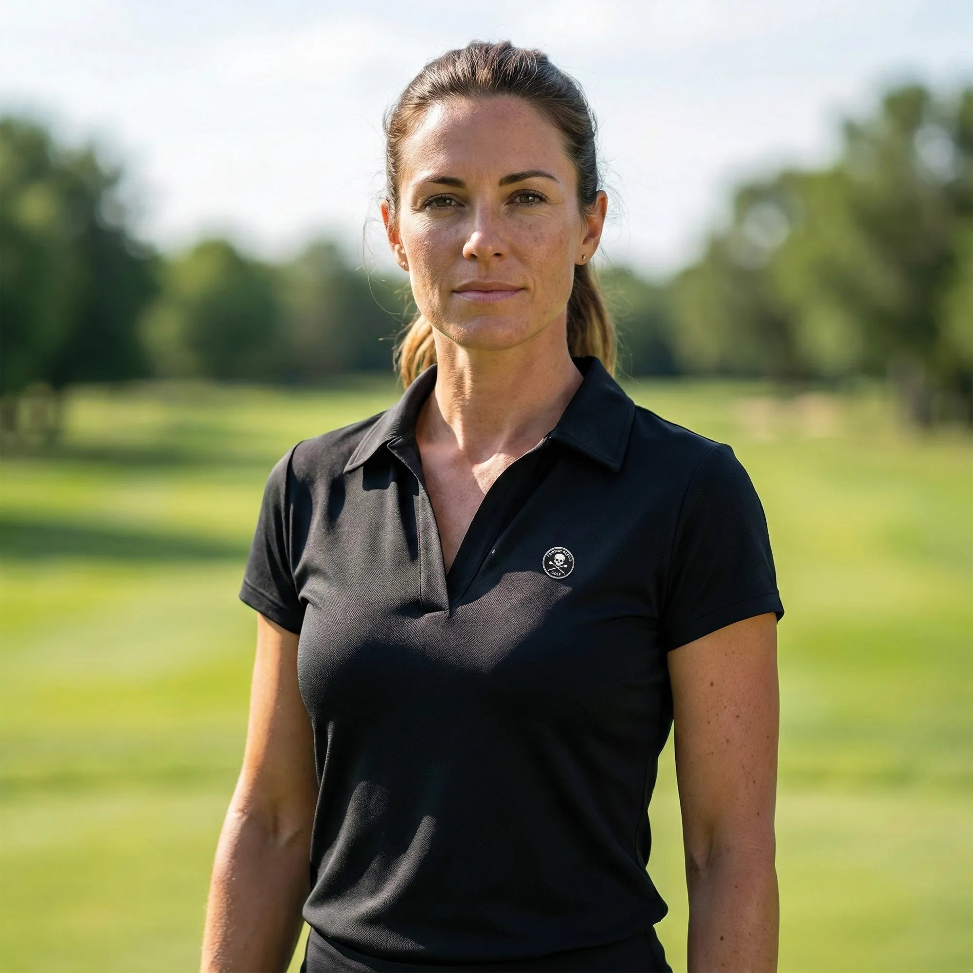 Polo golf Femme Col V Cool + - Fairway Rebels-  47.00 EUR